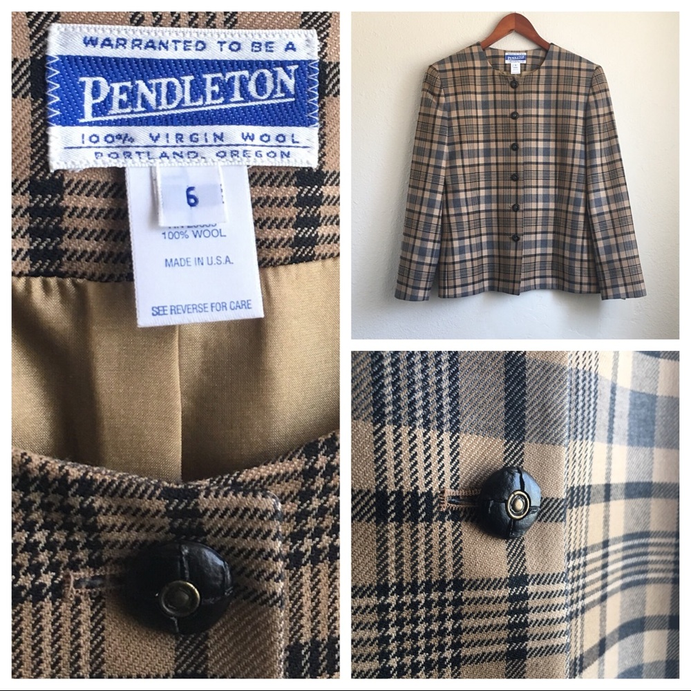 Pendleton plaid wool jacket